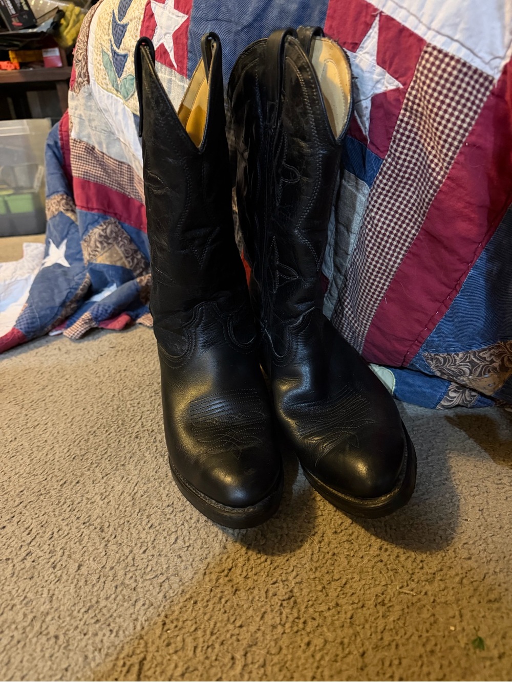 Durango Black Western Cowboy Boots